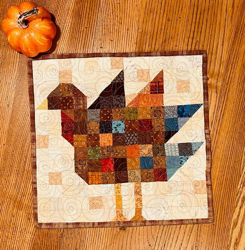 Tom Turkey Mini Quilt Tom Turkey Mini Quilt