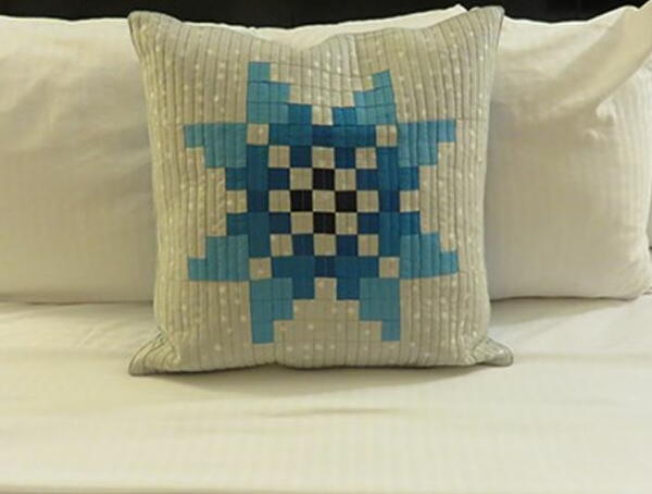 Blue December Quilted Pillow Pattern Blue December Quilted Pillow Pattern