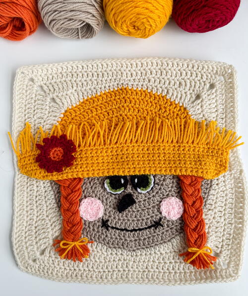 Miss Scarecrow Girl Square Miss Scarecrow Girl Square