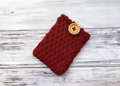 Easy Knit Gift Card Holder