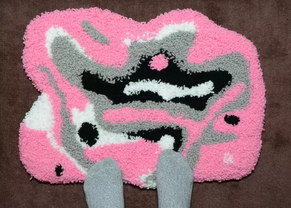 Freeform Punch Needle Rug Project Freeform Punch Needle Rug Project