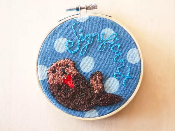 Significant Otter Punch Needle Project Significant Otter Punch Needle Project