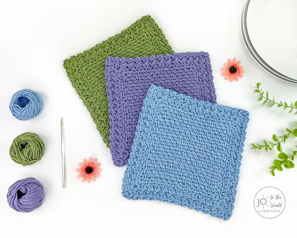 Moss Stitch Dishcloth Crochet Pattern Moss Stitch Dishcloth Crochet Pattern