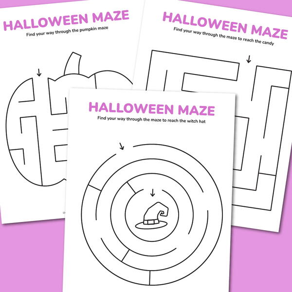 Printable Halloween Mazes Printable Halloween Mazes