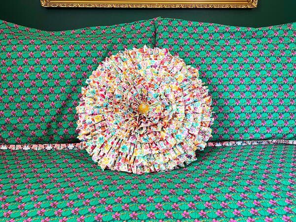 Gathered Flower Pillow Gathered Flower Pillow