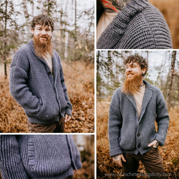 Mens Shawl Collar Cardigan Men's Shawl Collar Cardigan