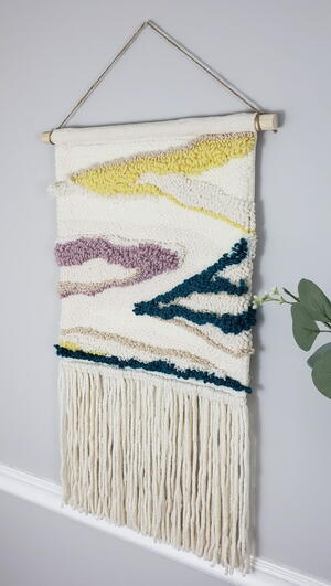 DIY Punch Needle Art Wall Hanging Tutorial DIY Punch Needle Art Wall Hanging Tutorial