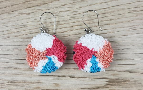 Adorable DIY Punch Needle Earrings Adorable DIY Punch Needle Earrings