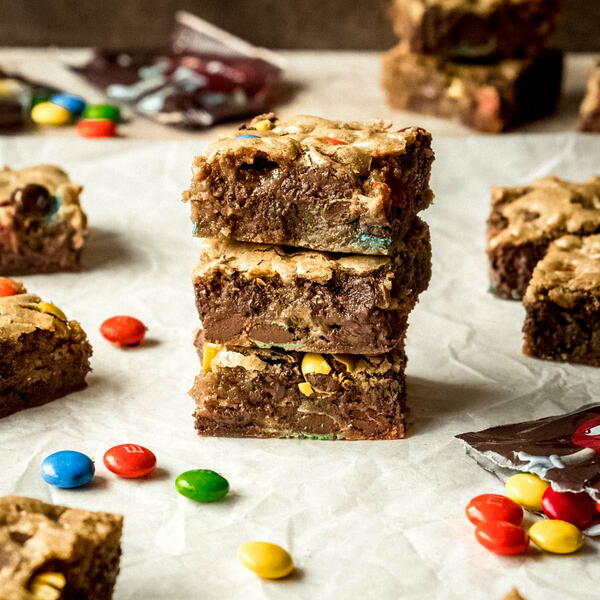One Bowl Chewy Mm Cookie Bars One Bowl Chewy M&m Cookie Bars