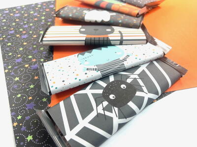Free Printable Halloween Candy Bar Wrappers