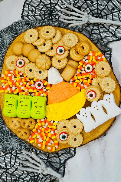 Candy Corn Halloween Frosting Board Recipe Candy Corn Halloween Frosting Board Recipe