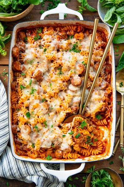 Dump-and-bake Italian Sausage Casserole Dump-and-bake Italian Sausage Casserole