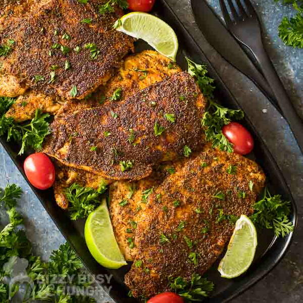 Cajun Blackened Chicken Cutlets 10 Minute Recipe Cajun Blackened Chicken Cutlets (10 Minute Recipe)