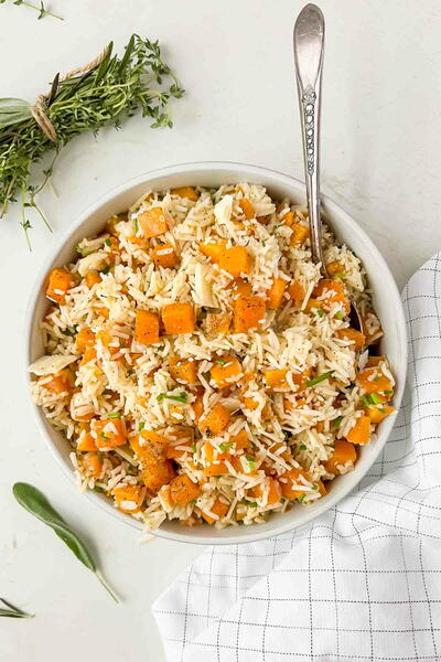 Butternut Squash Herb Rice Pilaf Butternut Squash Herb Rice Pilaf