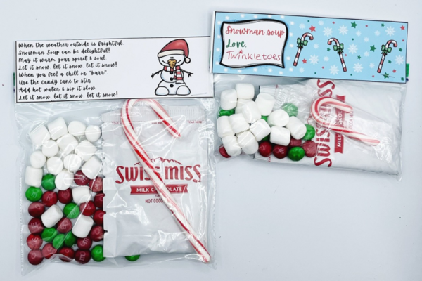 Snowman Soup Bag Topper Snowman Soup Bag Topper