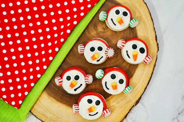 Cute No Bake Snowman Cookies For The Holiday Season Cute No Bake Snowman Cookies For The Holiday Season