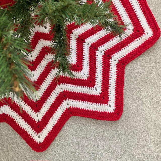 Chevron Christmas Tree Skirt Chevron Christmas Tree Skirt