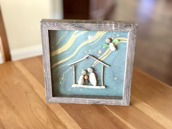 Diy Pebble Nativity Diy Pebble Nativity