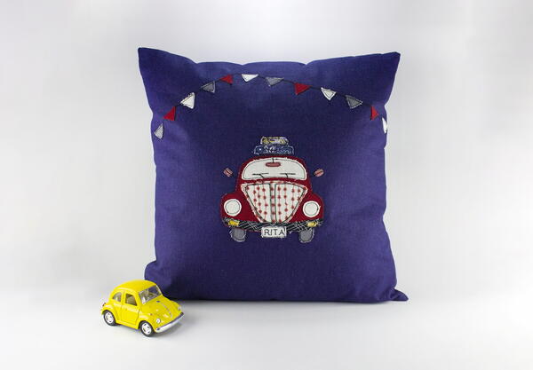 Beetle Applique Cushion Pattern Beetle Applique Cushion Pattern