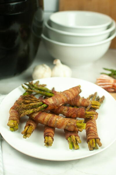 Air Fryer Bacon Wrapped Asparagus Air Fryer Bacon Wrapped Asparagus