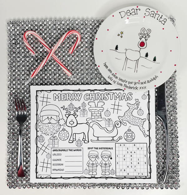Christmas Activity Placemats For Kids Christmas Activity Placemats For Kids