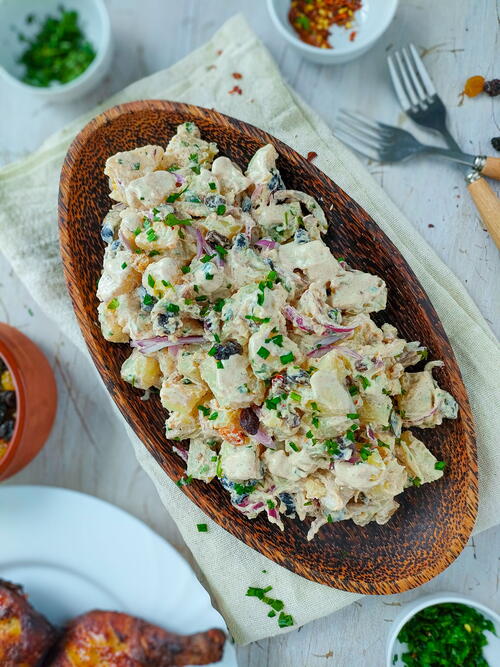 Healthy Potato Salad With Raisins no Mayo Recipe Healthy Potato Salad With Raisins (no Mayo Recipe)