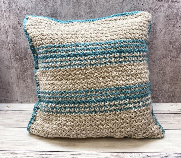 Grainsack Striped Crochet Pillow Grainsack Striped Crochet Pillow
