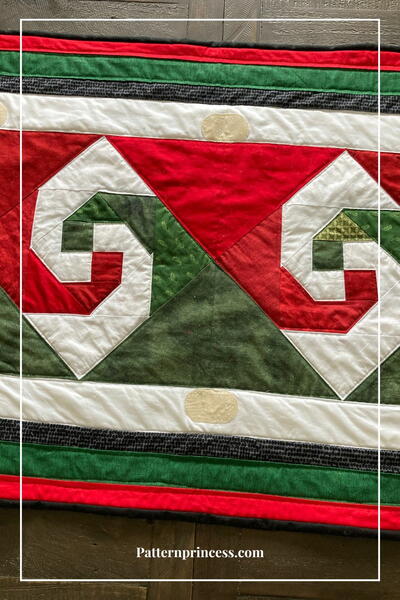 Scrappy Santa Gnomes Table Runner Quilt Pattern Scrappy Santa Gnomes Table Runner Quilt Pattern