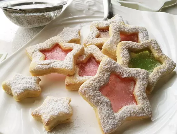 Stained Glass Butter Cookies
