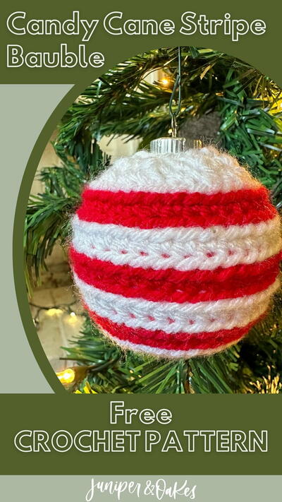 Perfect Stripe Bauble Christmas Ornament