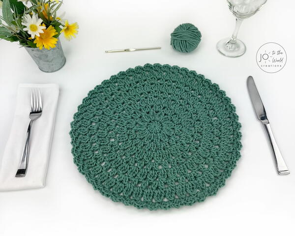 Crochet Round Placemat Pattern Crochet Round Placemat Pattern