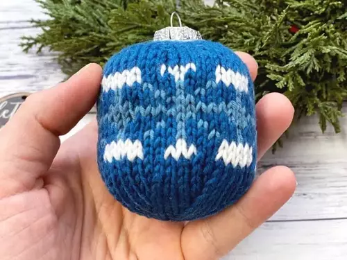 Fair Isle Knit Christmas Ornament Fair Isle Knit Christmas Ornament