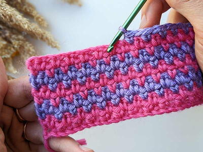 Two-color Crochet Stitch