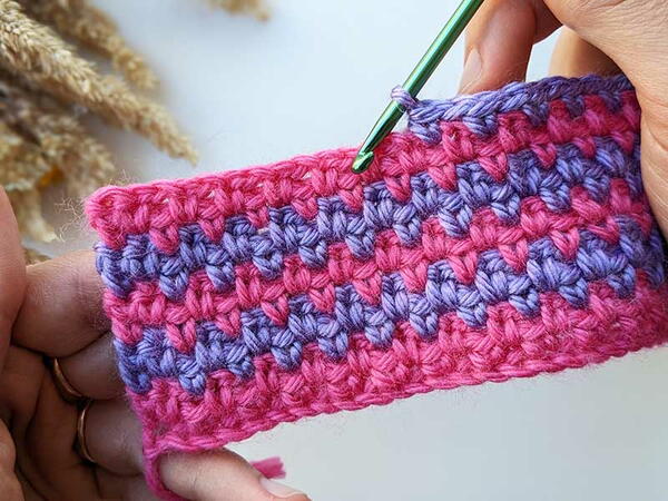 Two-color Crochet Stitch Two-color Crochet Stitch