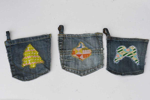 Denim Christmas Pockets Denim Christmas Pockets