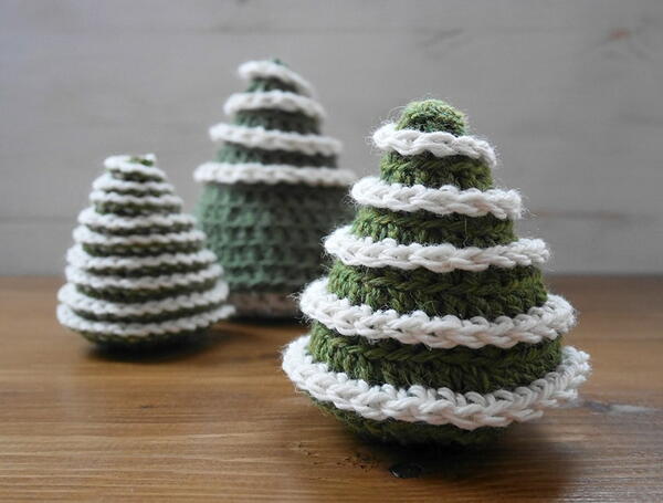 Mini Crochet Christmas Trees Mini Crochet Christmas Trees