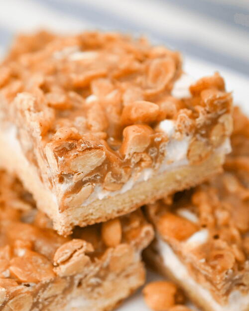 Crunchy Peanut Butter Bars Crunchy Peanut Butter Bars