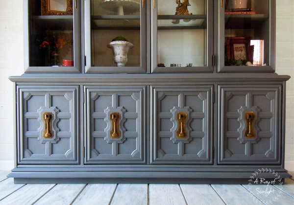 Vintage Cabinet In Gray Vintage Cabinet In Gray