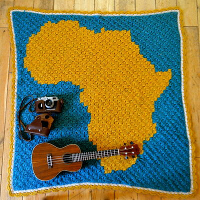 Vintage Africa Map C2c Blanket