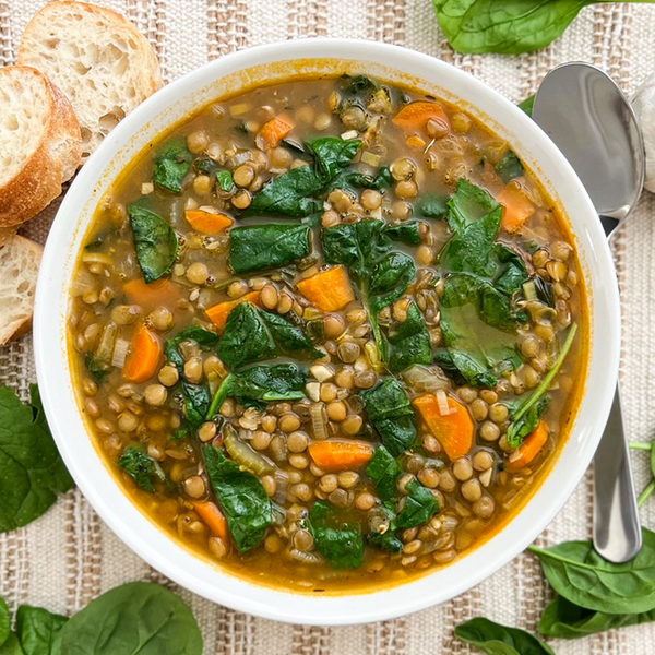 Classic Spanish Lentil Spinach Soup Classic Spanish Lentil & Spinach Soup
