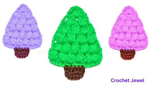 How To Crochet A Puff Stitch Christmas Tree Tutorial