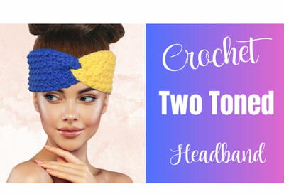 How To Crochet A Two-tone Headband Pattern Tutorial