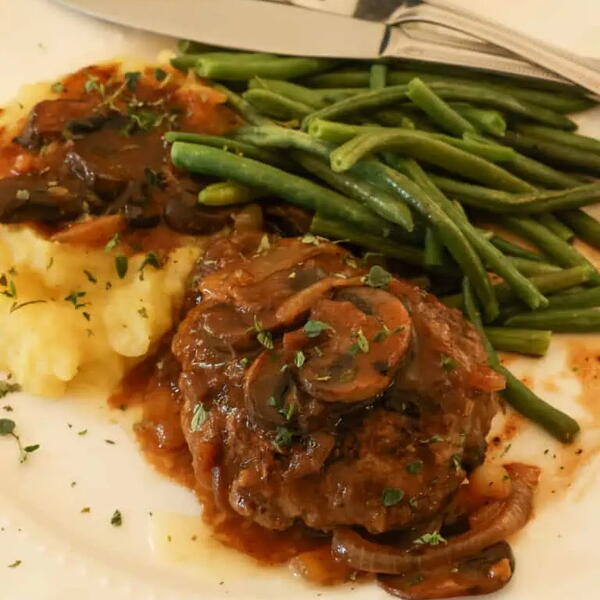Hamburger Steak And Gravy Hamburger Steak And Gravy