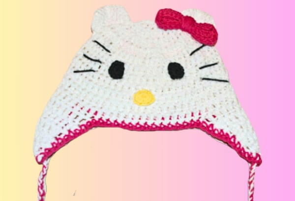 How To Crochet A Kitty Hat Pattern Tutorial