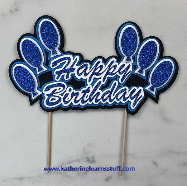 Simple Happy Birthday Cake Topper Simple Happy Birthday Cake Topper