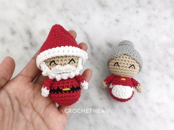 Santa Mrs Claus Crochet Pattern Santa & Mrs. Claus Crochet Pattern