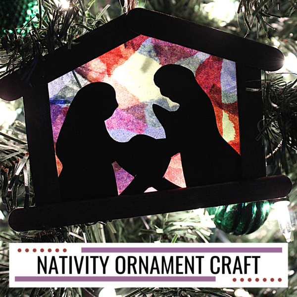 Nativity Silhouette Craft Nativity Silhouette Craft