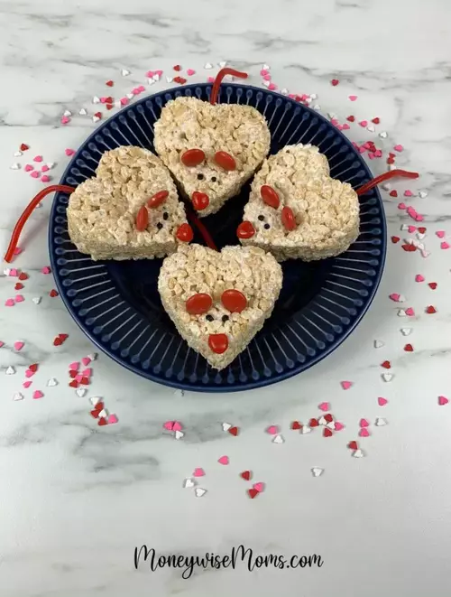 Valentine Mice Krispie Treats Valentine Mice Krispie Treats