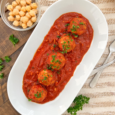 The Best-ever Chickpea Meatballs | Spanish-style With Tomato Sauce