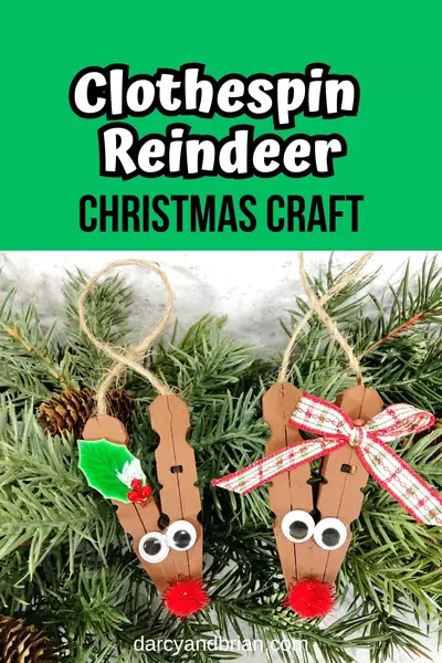 Clothespin Reindeer Craft Clothespin Reindeer Craft